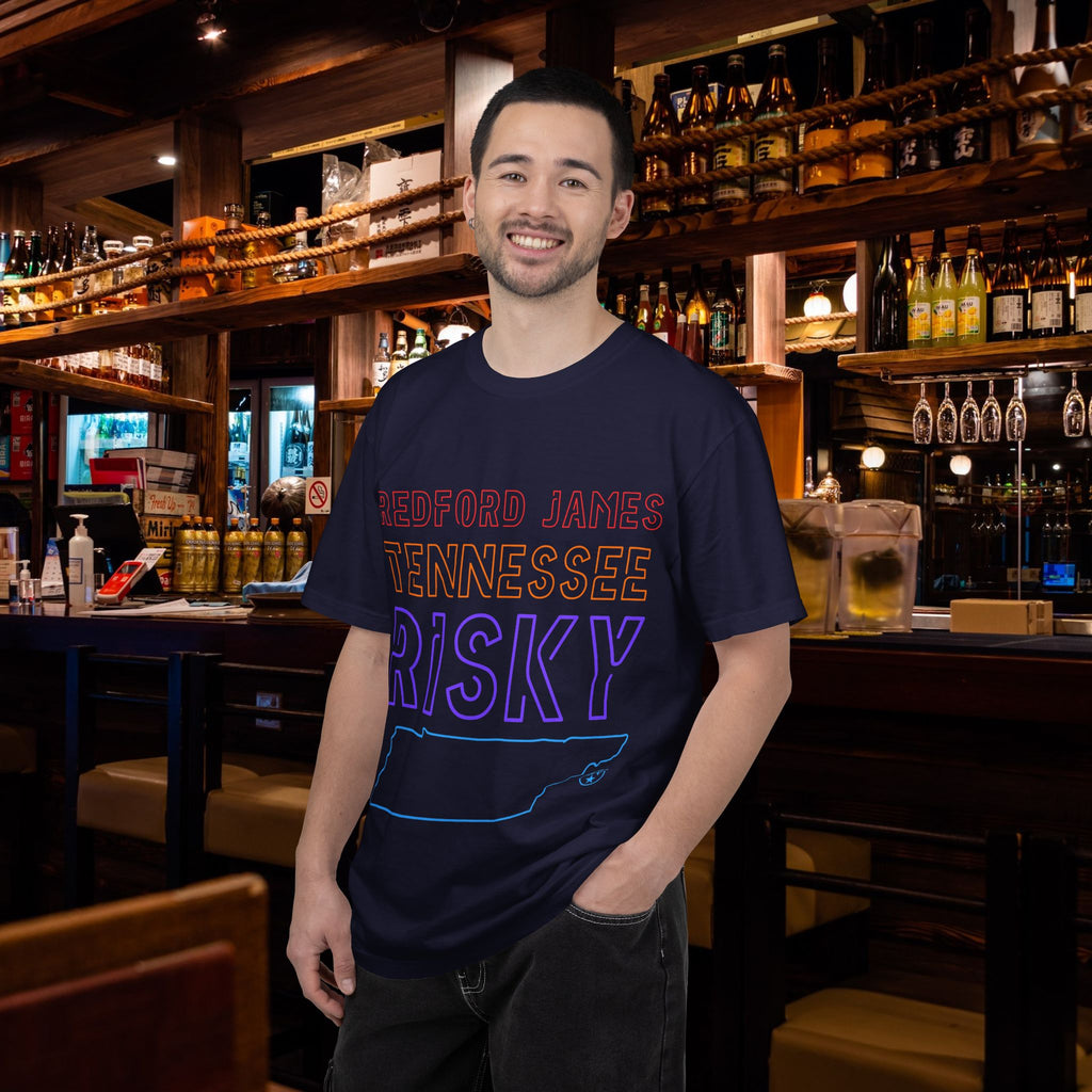 Redford James Tennessee Risky State Outline T-Shirt by Comfort Colors