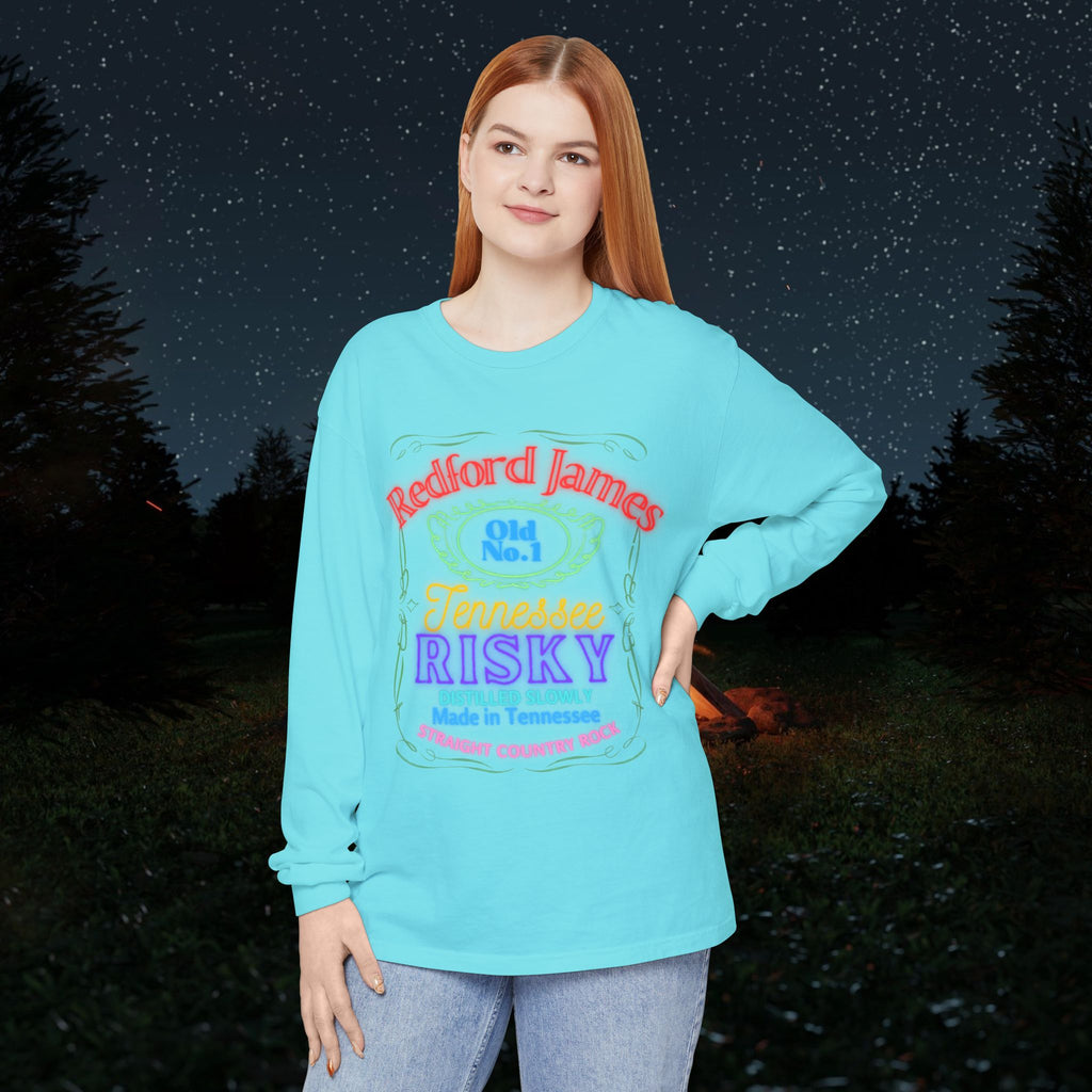 Redford James Tennessee Risky Neon Long Sleeve Shirt by Comfort Colors
