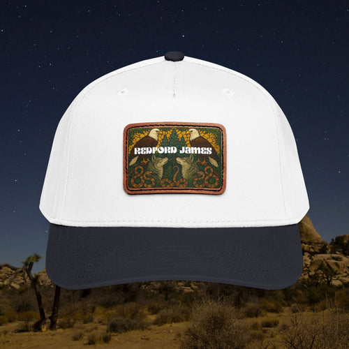 Redford James Mountain Man Leather Patch Hat