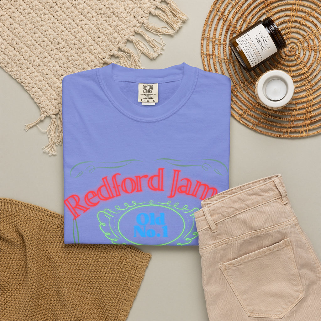 Redford James Tennessee Risky Neon Bar Sign T-shirt by Comfort Colors