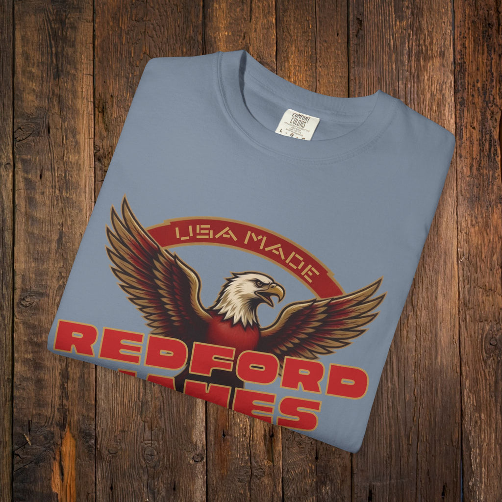 Redford James Crazy Lucky War Eagle T-shirt by Comfort Colors