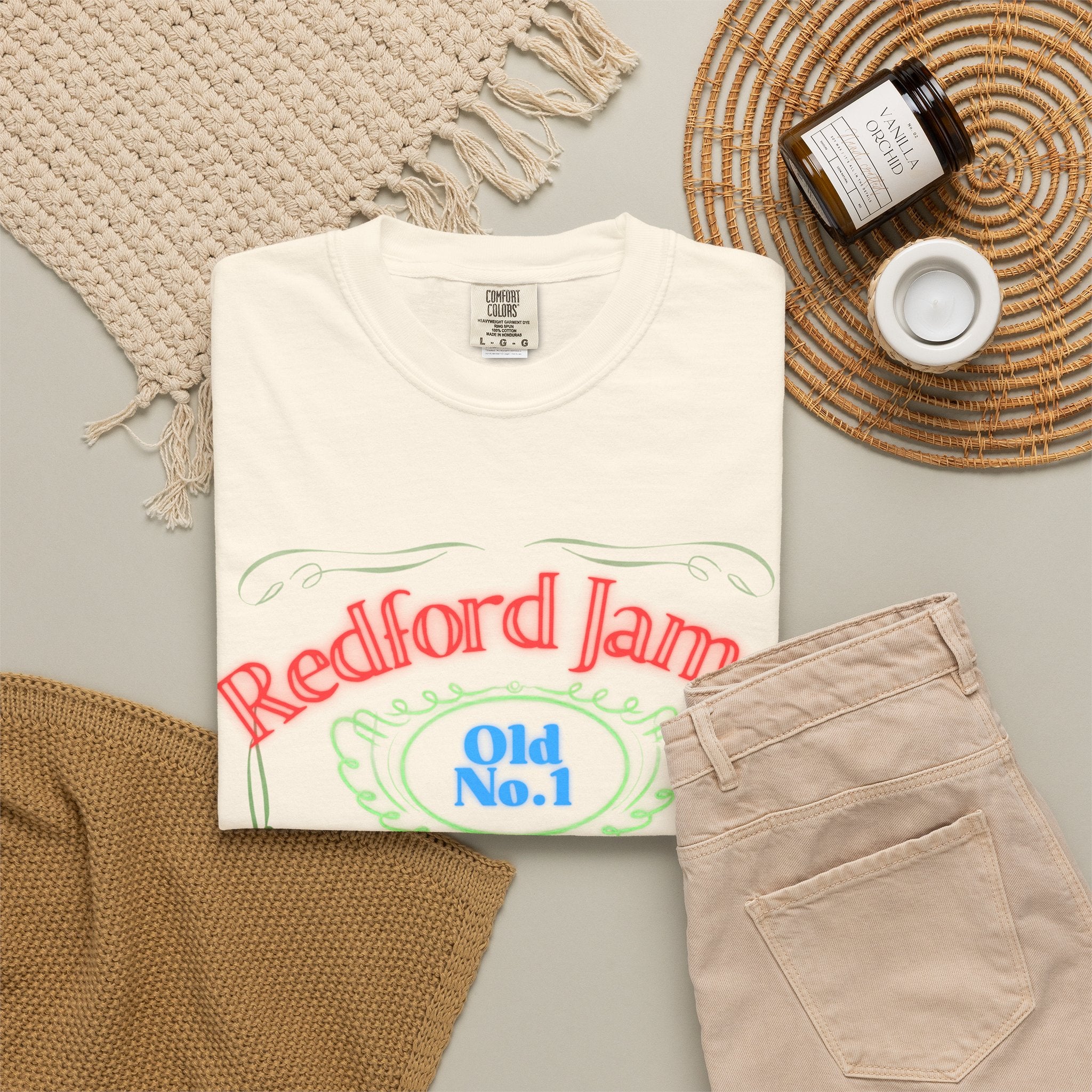 Redford James Tennessee Risky Neon Bar Sign T-shirt by Comfort Colors