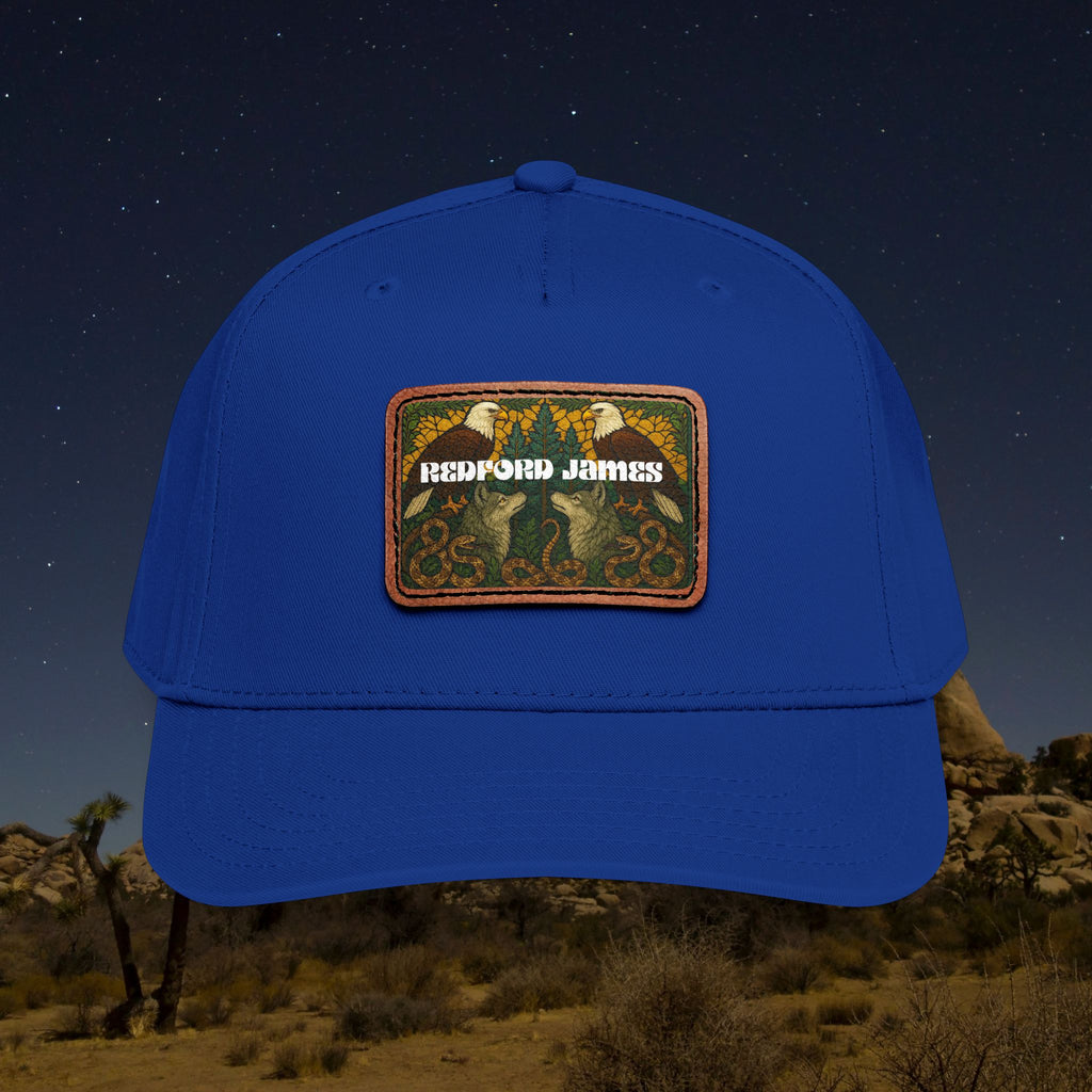 Redford James Mountain Man Leather Patch Hat