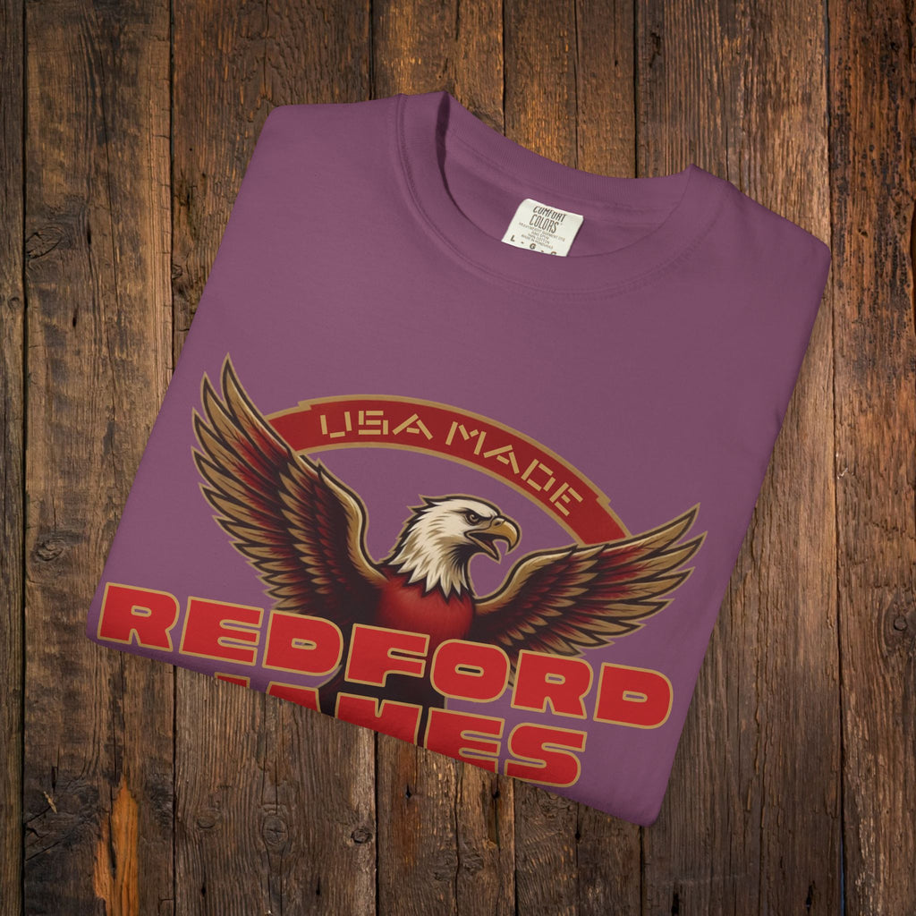 Redford James Crazy Lucky War Eagle T-shirt by Comfort Colors