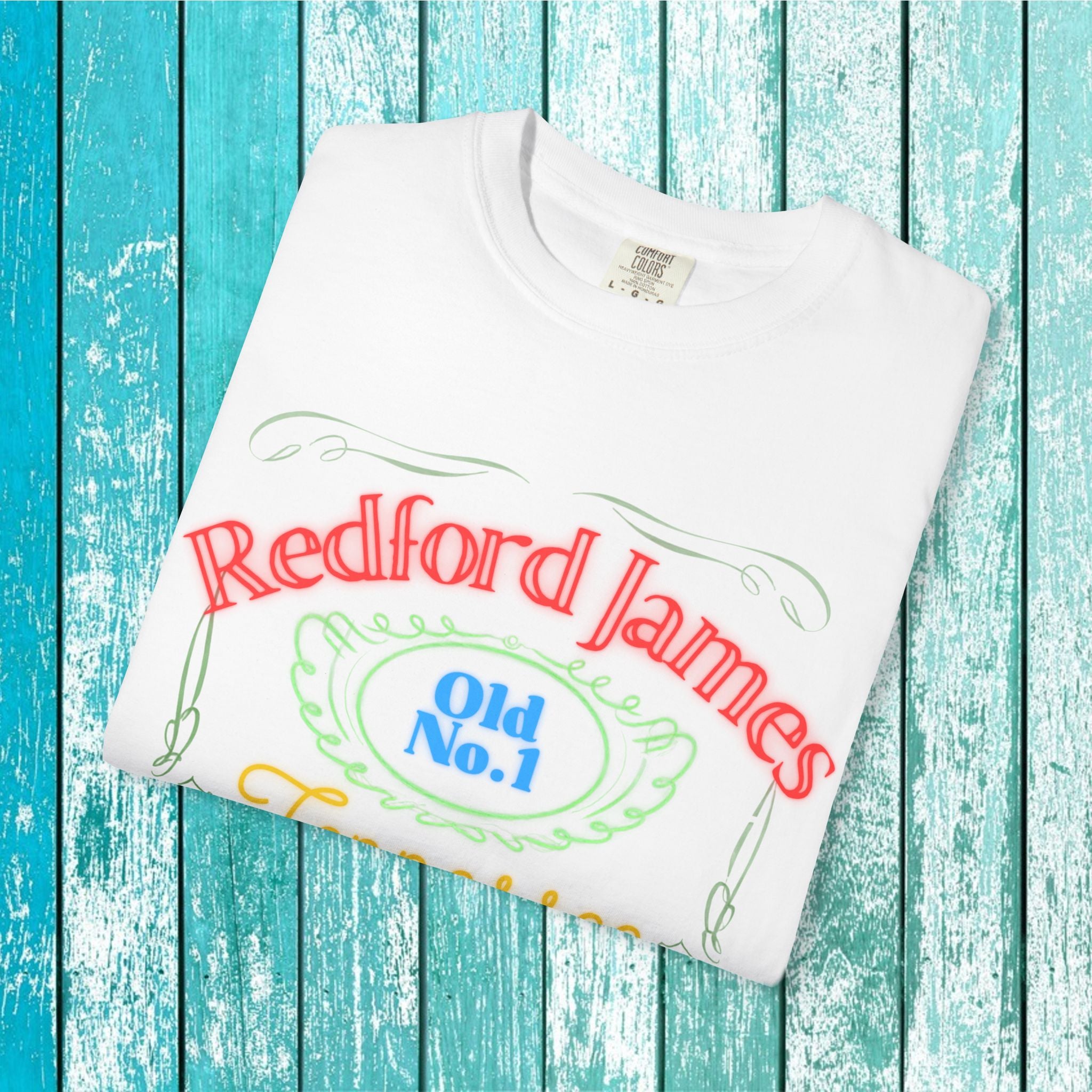 Redford James Tennessee Risky Neon Bar Sign T-shirt by Comfort Colors