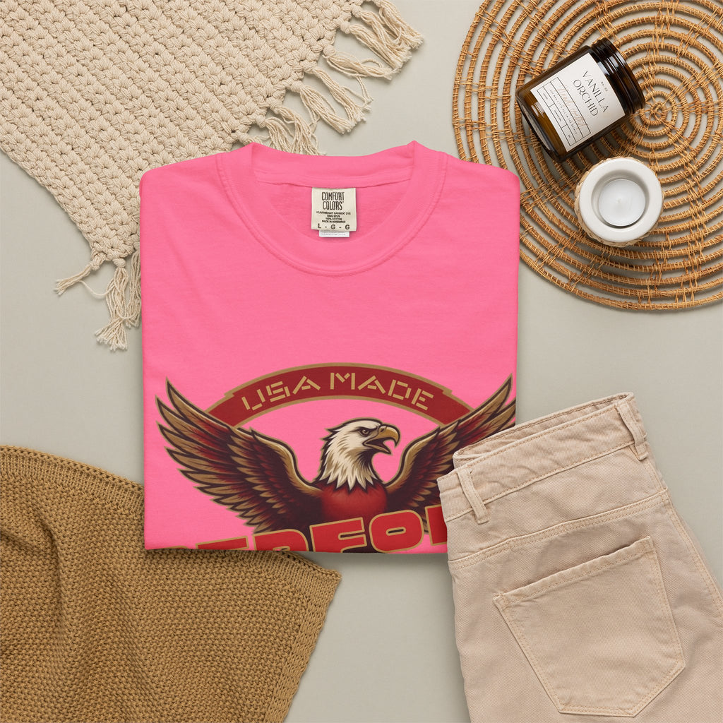 Redford James Crazy Lucky War Eagle T-shirt by Comfort Colors