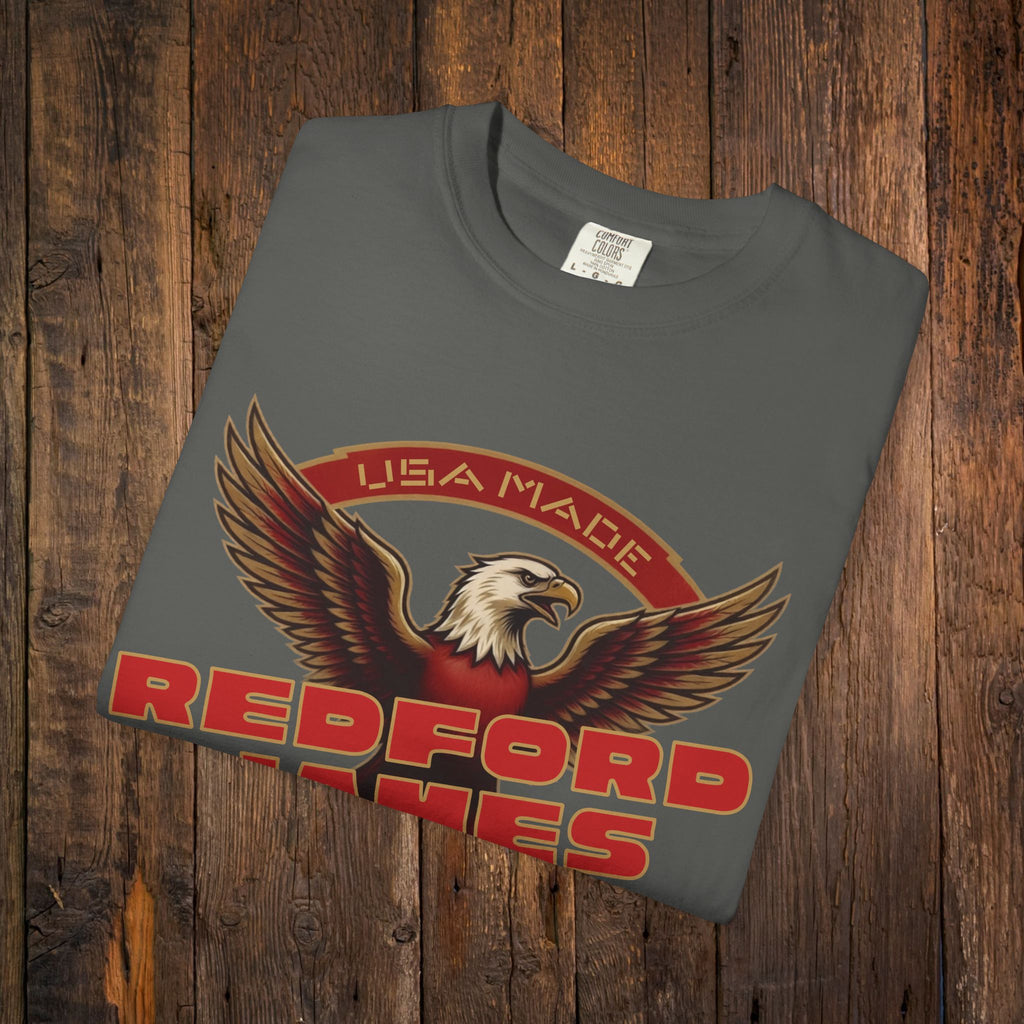 Redford James Crazy Lucky War Eagle T-shirt by Comfort Colors