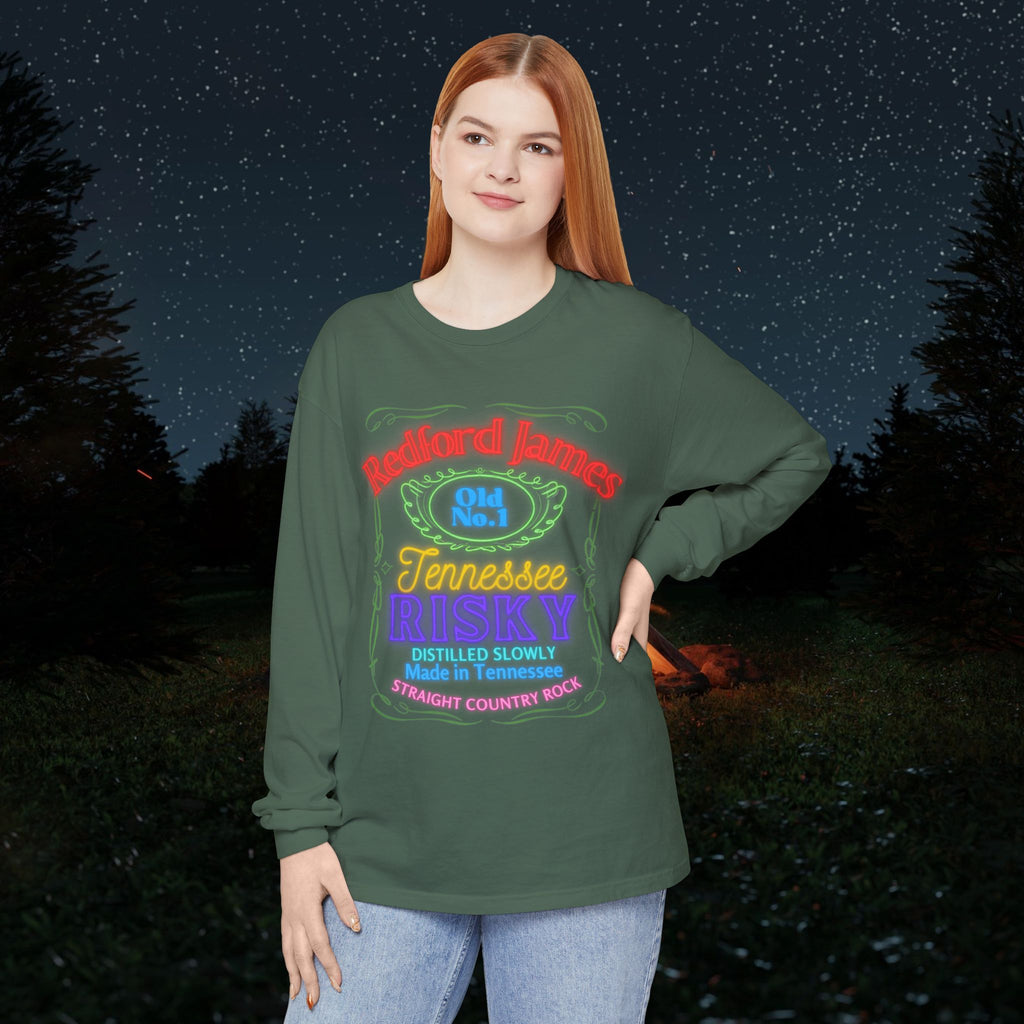 Redford James Tennessee Risky Neon Long Sleeve Shirt by Comfort Colors