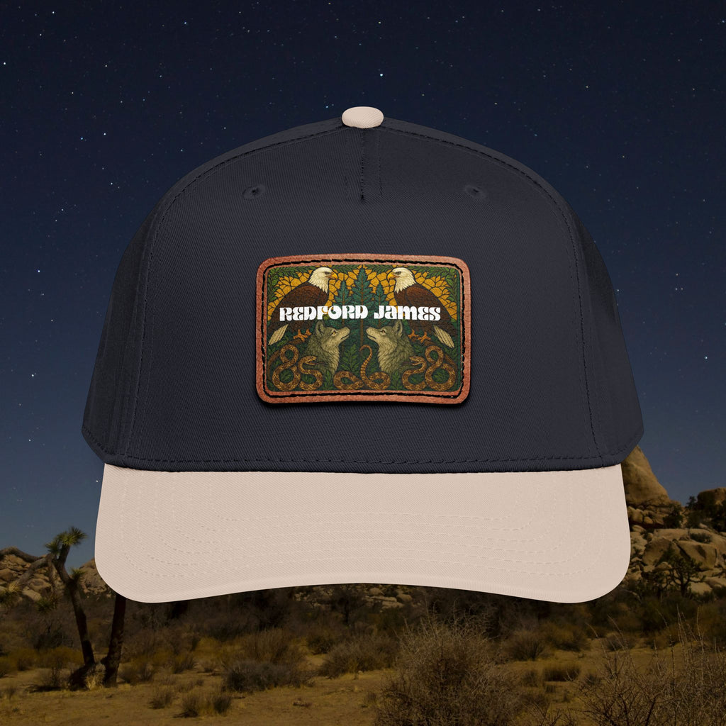 Redford James Mountain Man Leather Patch Hat
