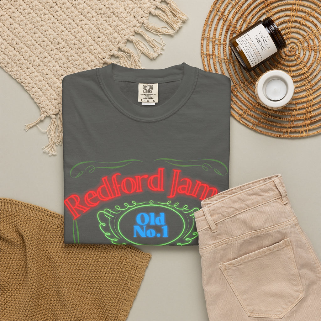 Redford James Tennessee Risky Neon Bar Sign T-shirt by Comfort Colors