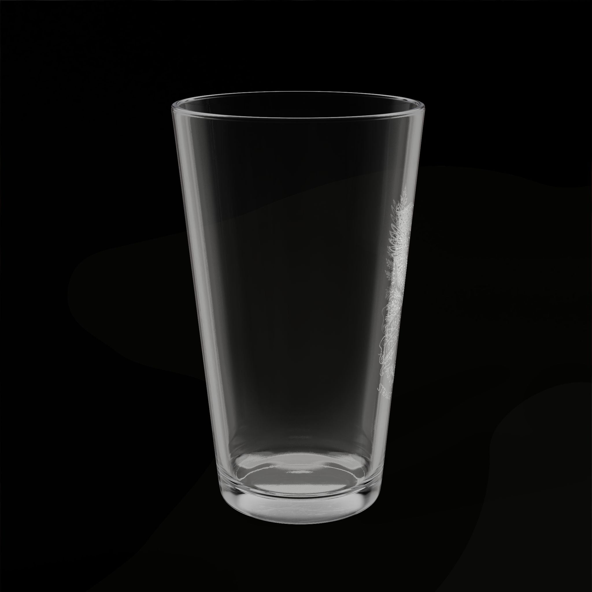 Redford James Tennessee Risky Engraved 16oz Pint Glass
