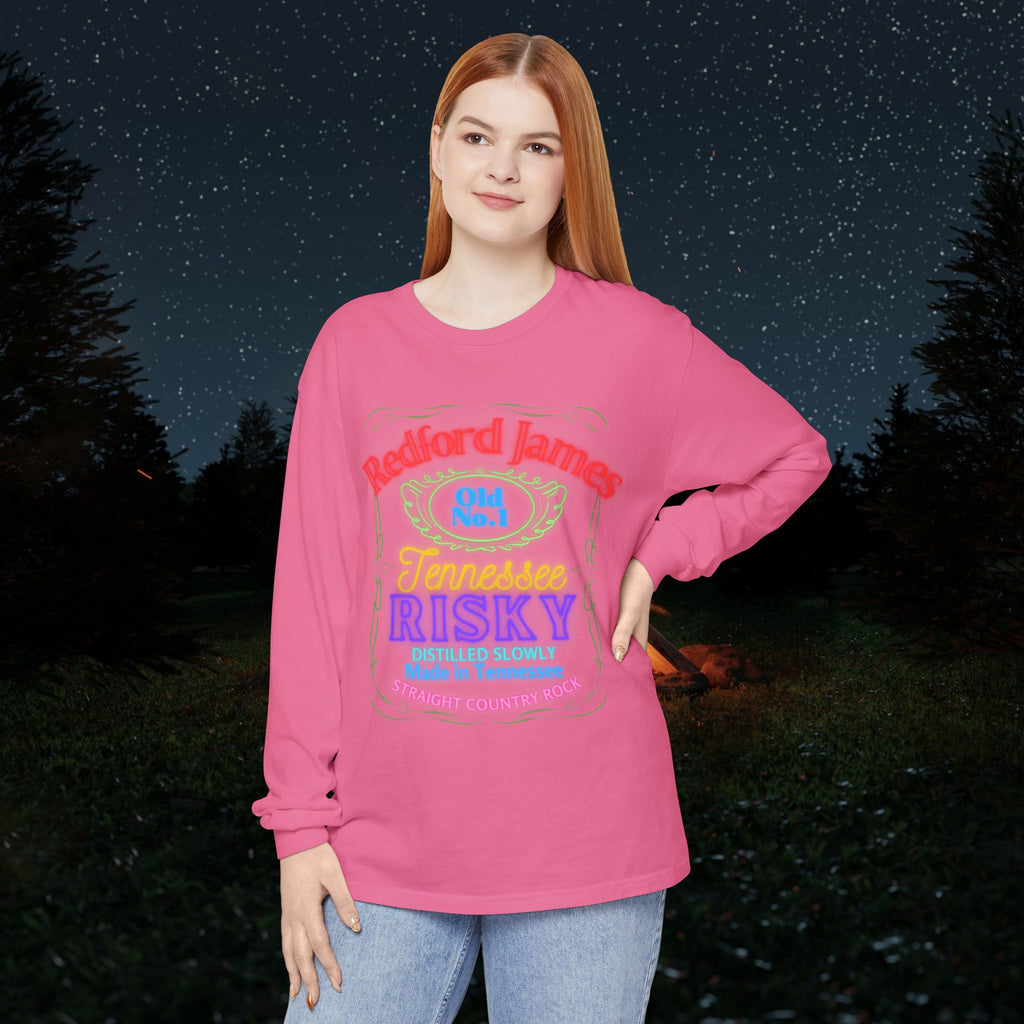 Redford James Tennessee Risky Neon Long Sleeve Shirt by Comfort Colors