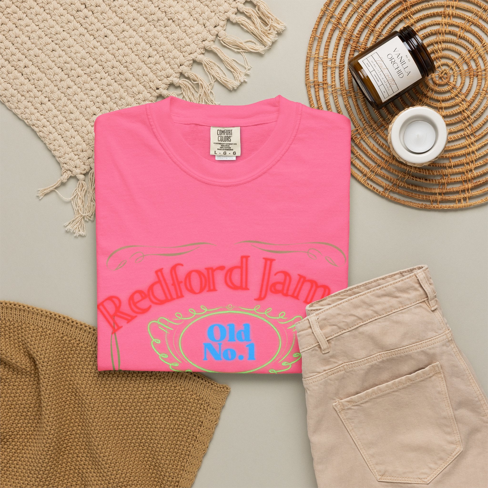 Redford James Tennessee Risky Neon Bar Sign T-shirt by Comfort Colors