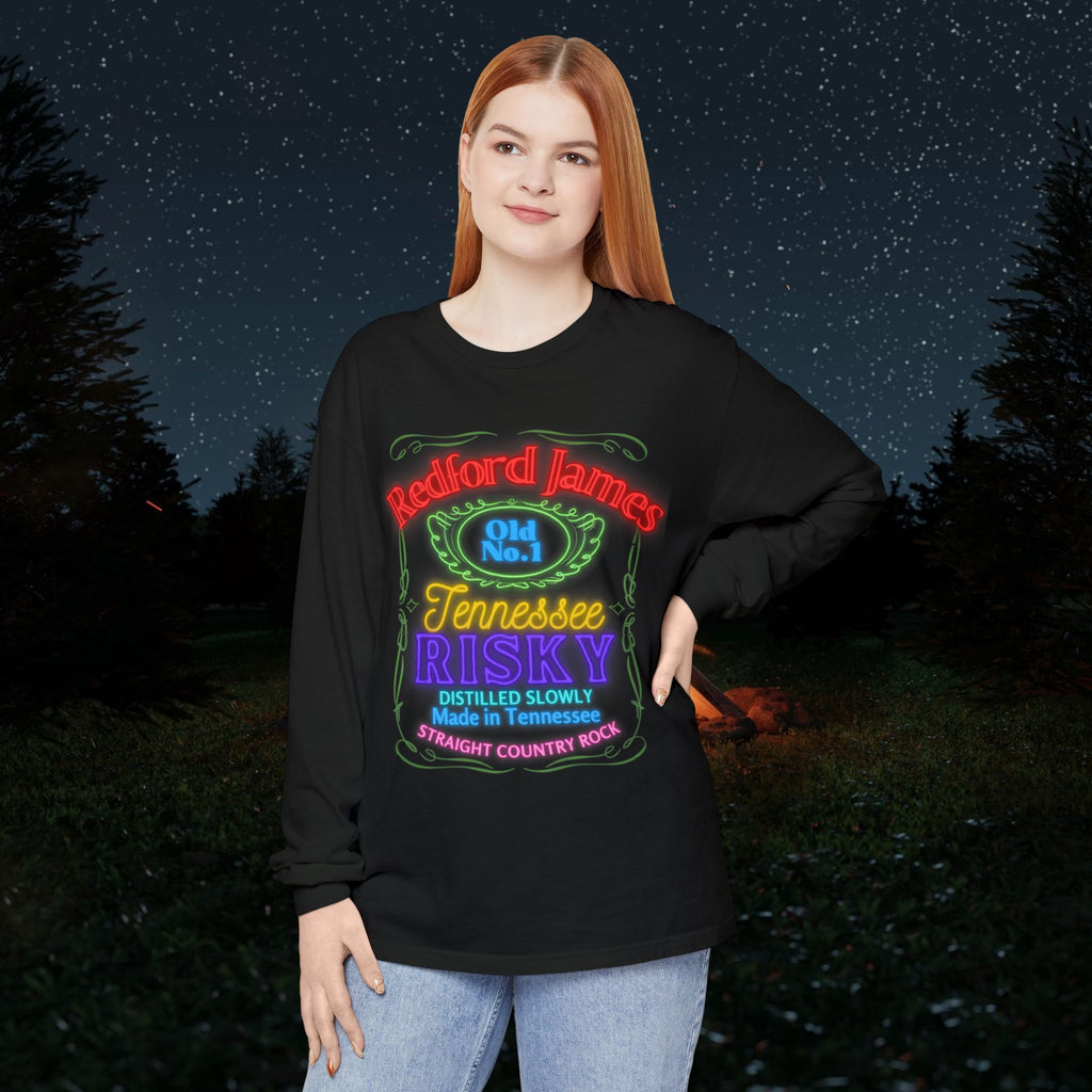 Redford James Tennessee Risky Neon Long Sleeve Shirt by Comfort Colors