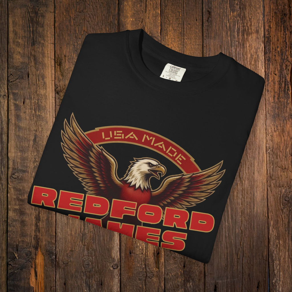 Redford James Crazy Lucky War Eagle T-shirt by Comfort Colors