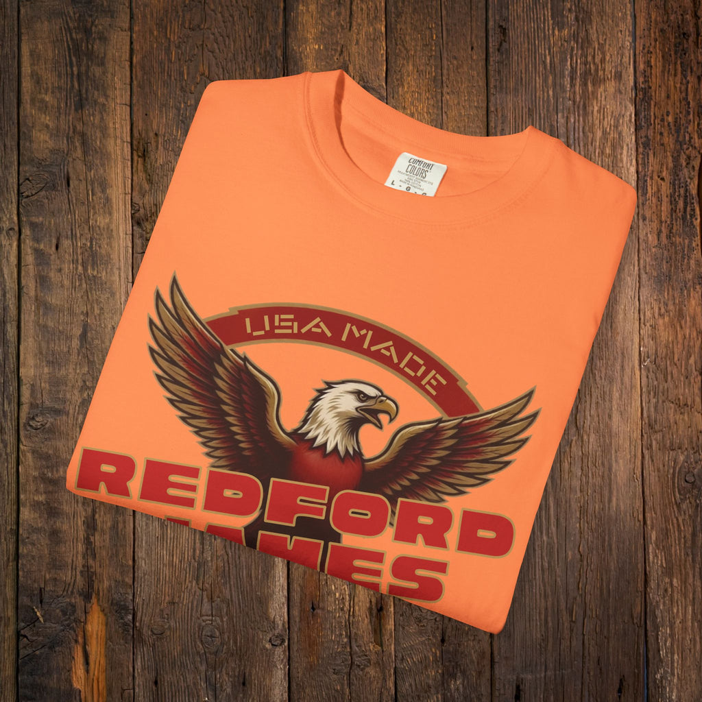Redford James Crazy Lucky War Eagle T-shirt by Comfort Colors