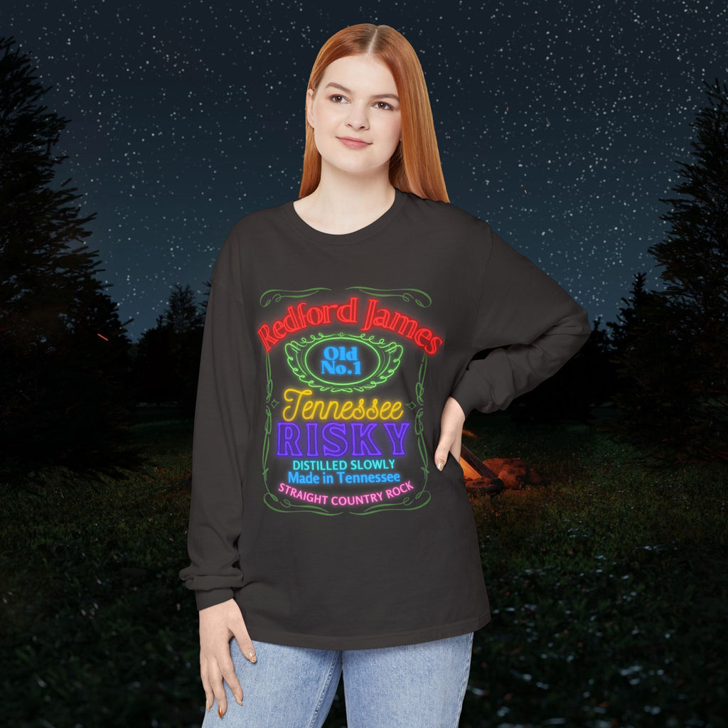 Redford James Tennessee Risky Neon Long Sleeve Shirt by Comfort Colors