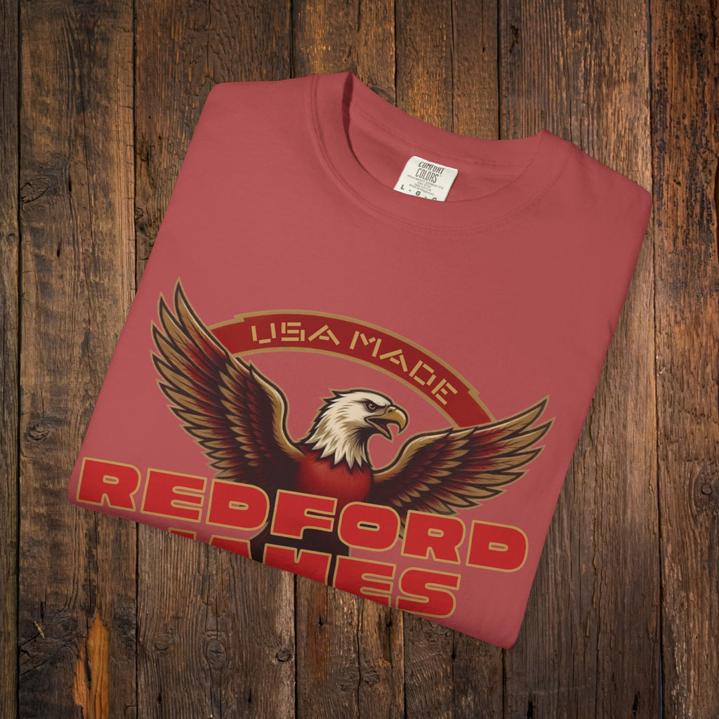 Redford James Crazy Lucky War Eagle T-shirt by Comfort Colors
