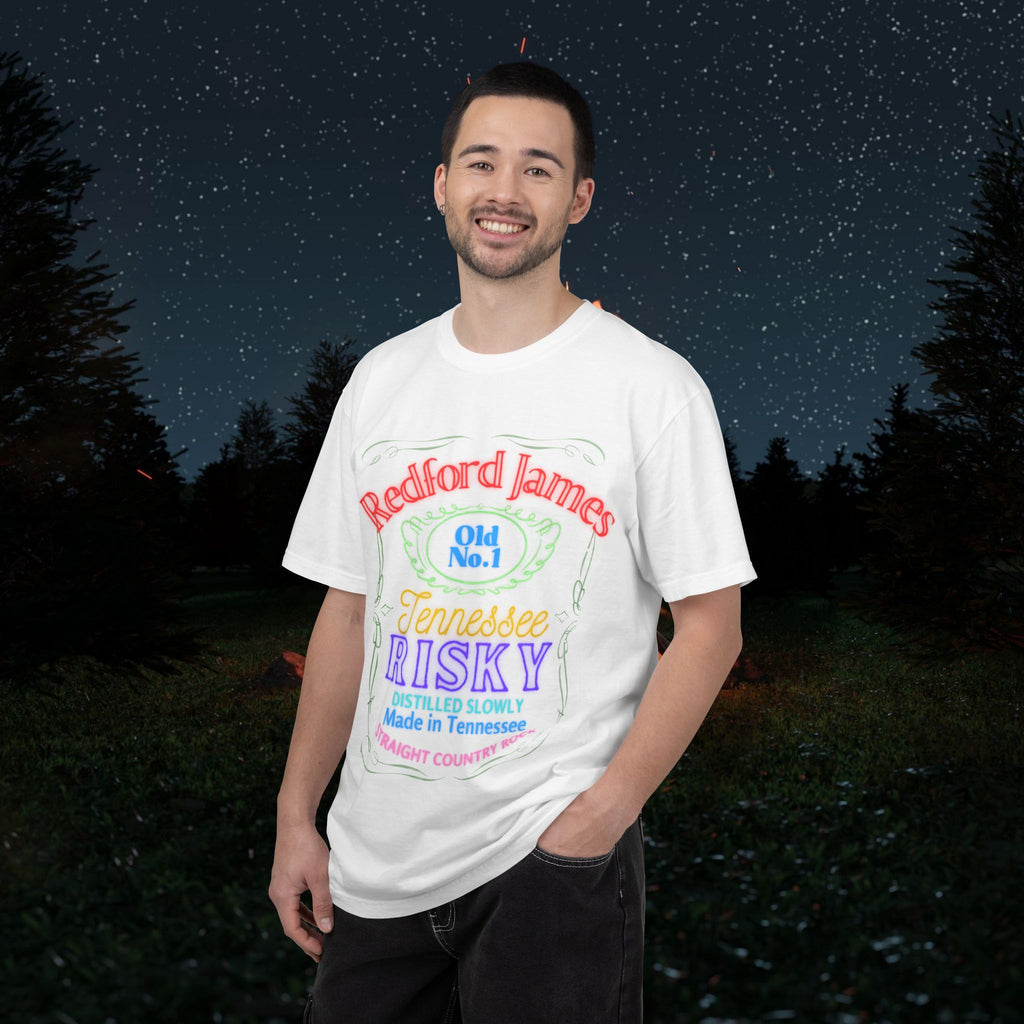 Redford James Tennessee Risky Neon Bar Sign T-shirt by Comfort Colors
