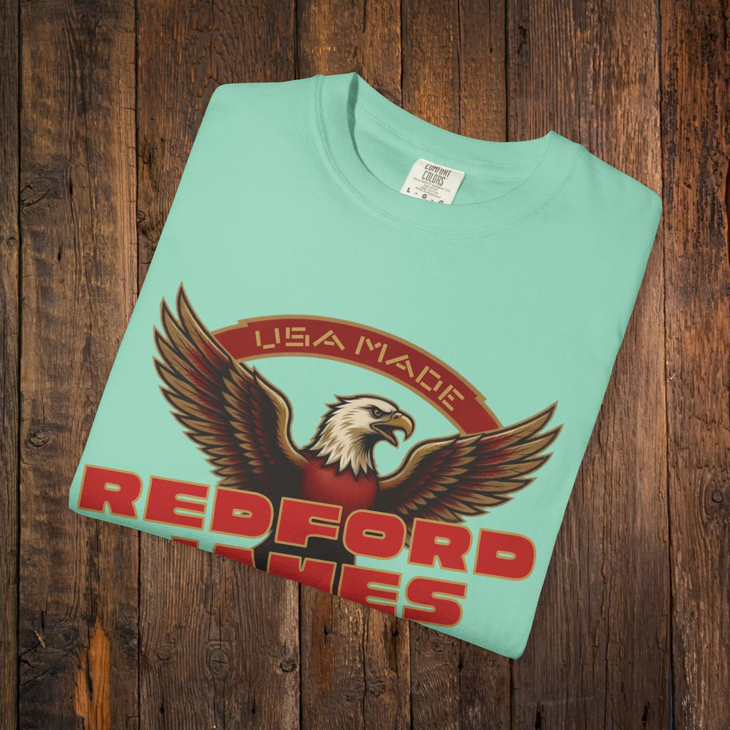 Redford James Crazy Lucky War Eagle T-shirt by Comfort Colors