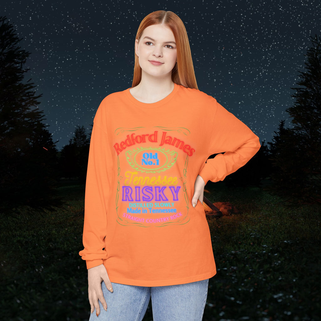 Redford James Tennessee Risky Neon Long Sleeve Shirt by Comfort Colors