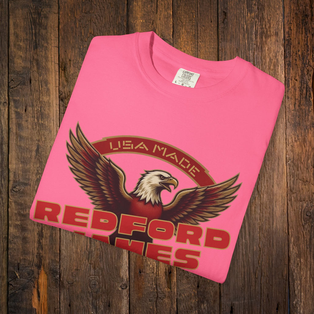 Redford James Crazy Lucky War Eagle T-shirt by Comfort Colors