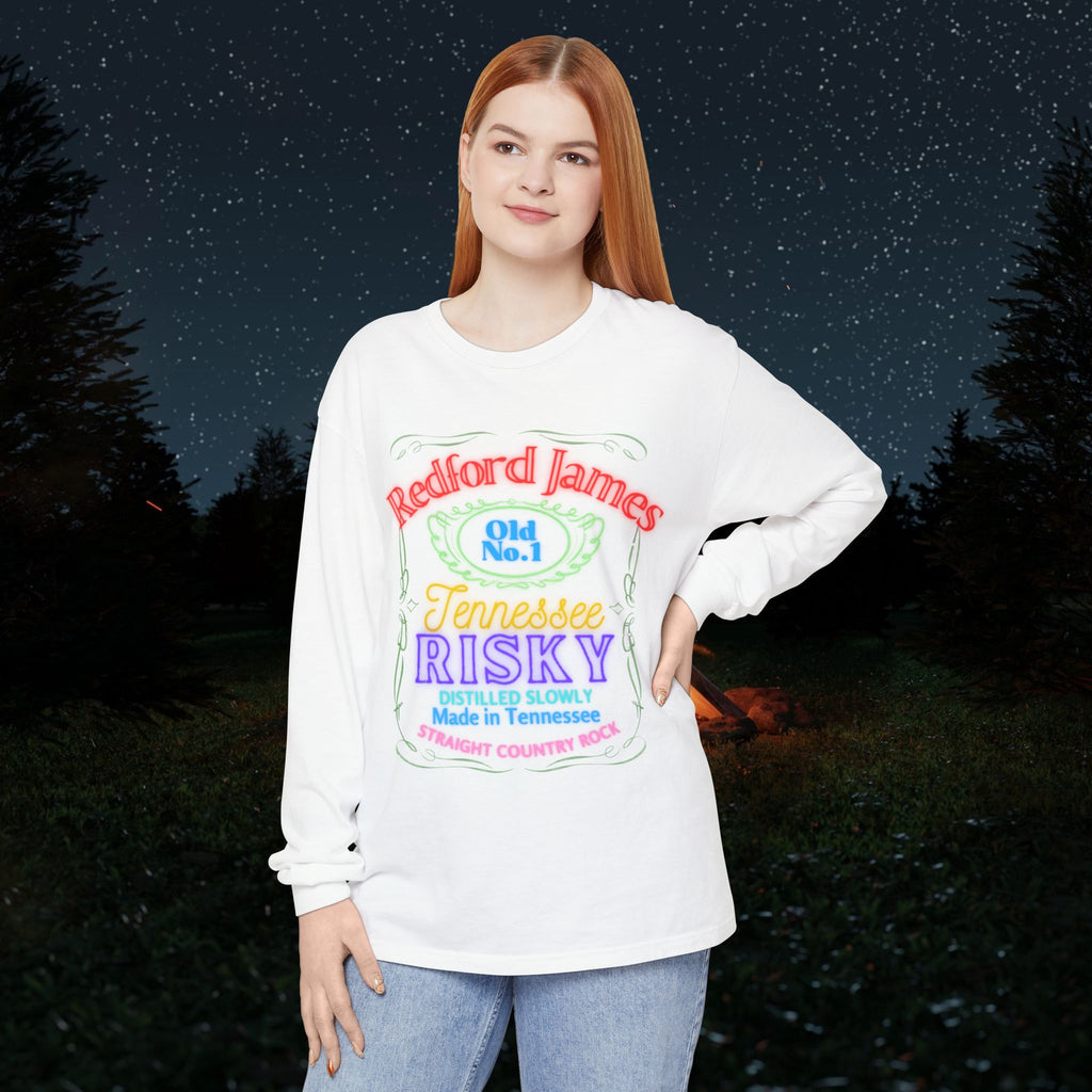 Redford James Tennessee Risky Neon Long Sleeve Shirt by Comfort Colors