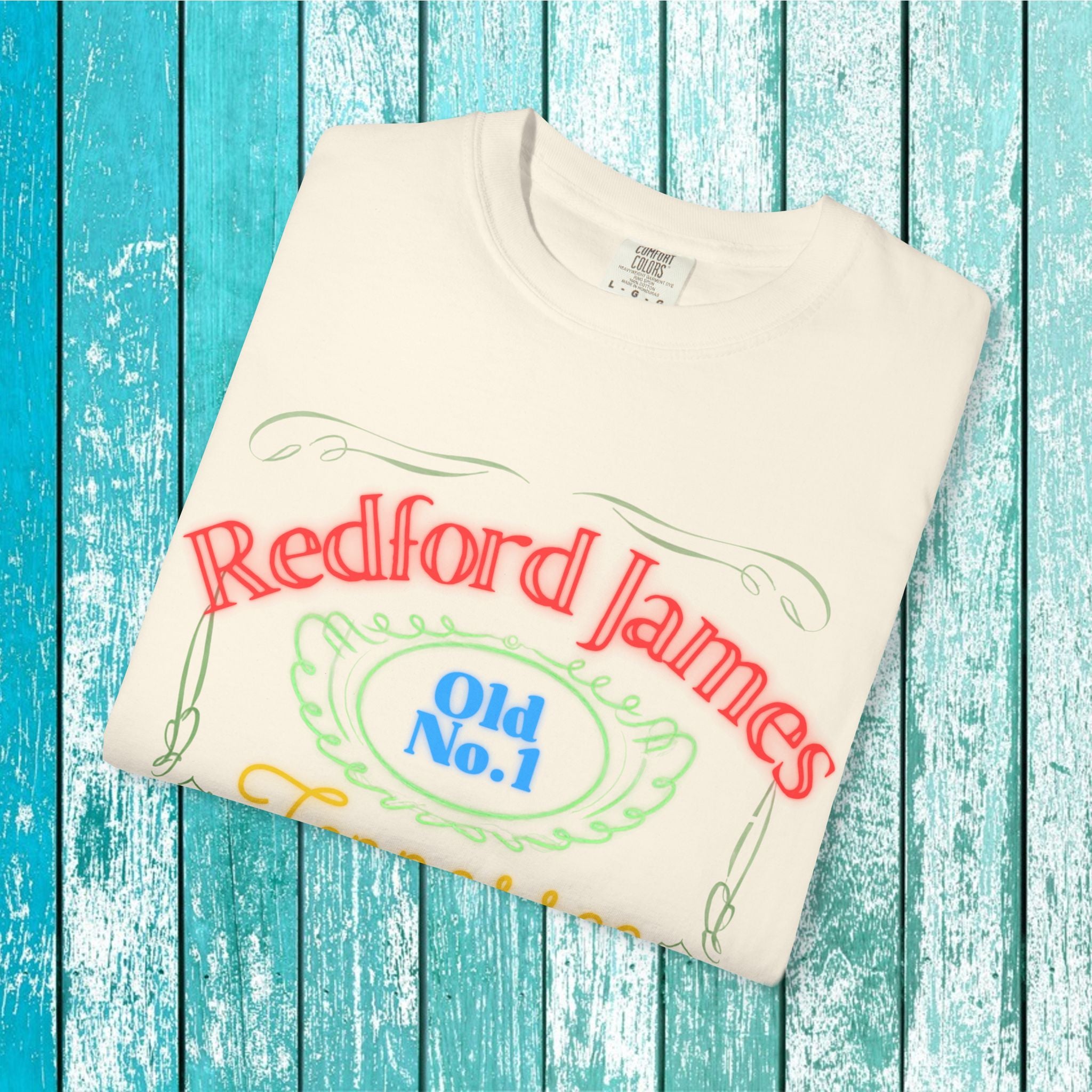 Redford James Tennessee Risky Neon Bar Sign T-shirt by Comfort Colors