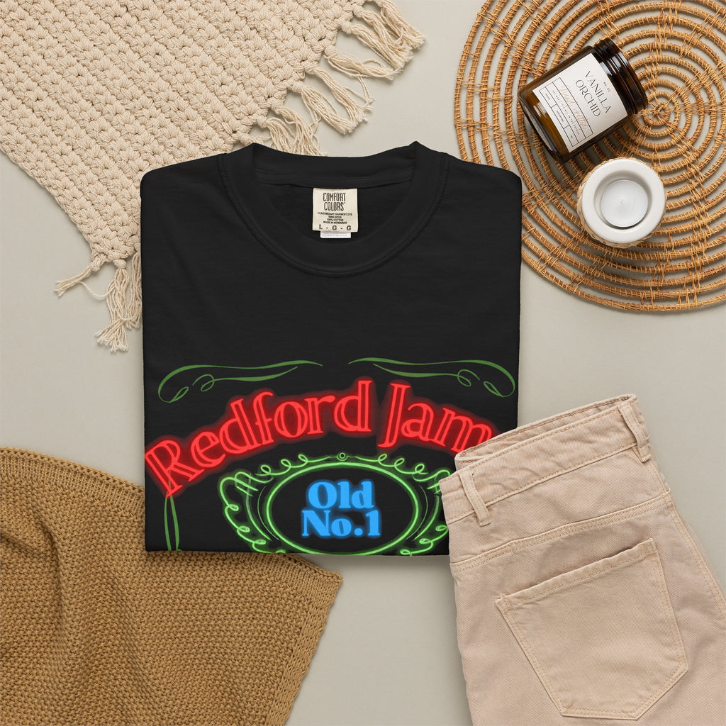 Redford James Tennessee Risky Neon Bar Sign T-shirt by Comfort Colors