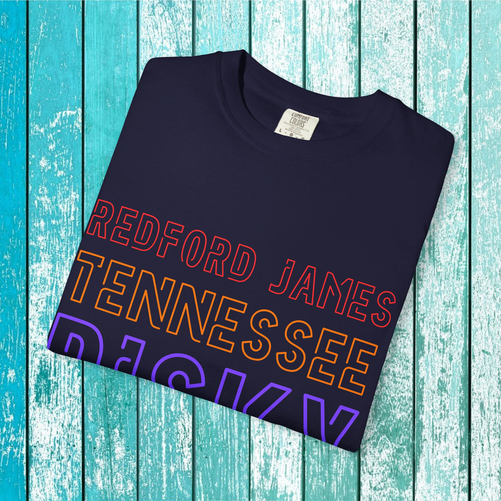 Redford James Tennessee Risky State Outline T-Shirt by Comfort Colors