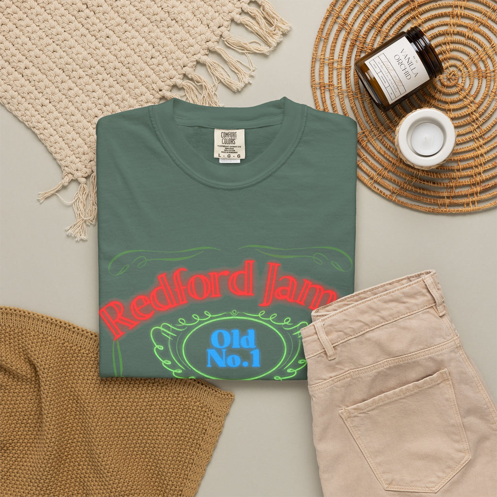 Redford James Tennessee Risky Neon Bar Sign T-shirt by Comfort Colors