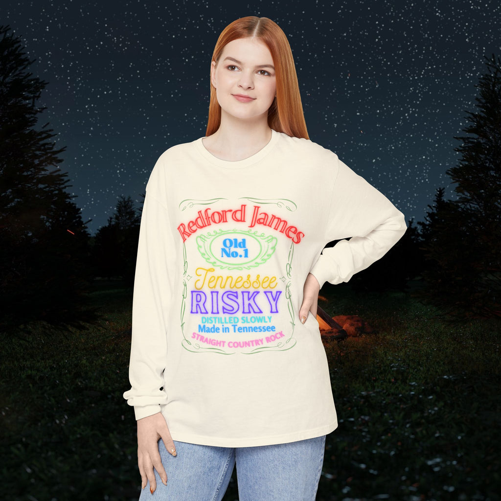Redford James Tennessee Risky Neon Long Sleeve Shirt by Comfort Colors